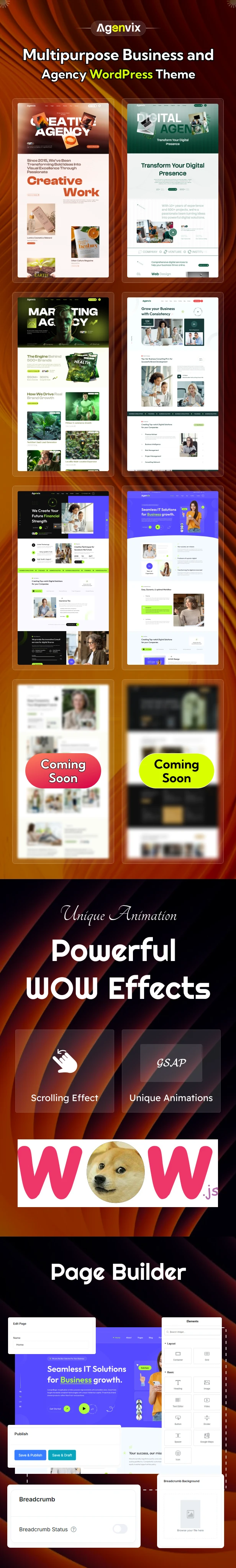 Agenvix – Multipurpose Business & Agency WordPress Theme