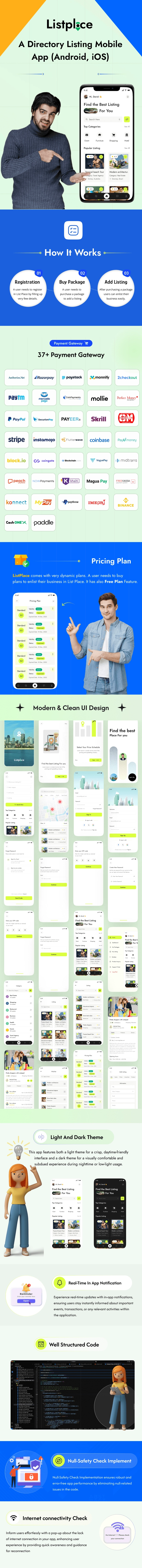 Listplace - Business Directory Listing Flutter App (Android, iOS) - 3